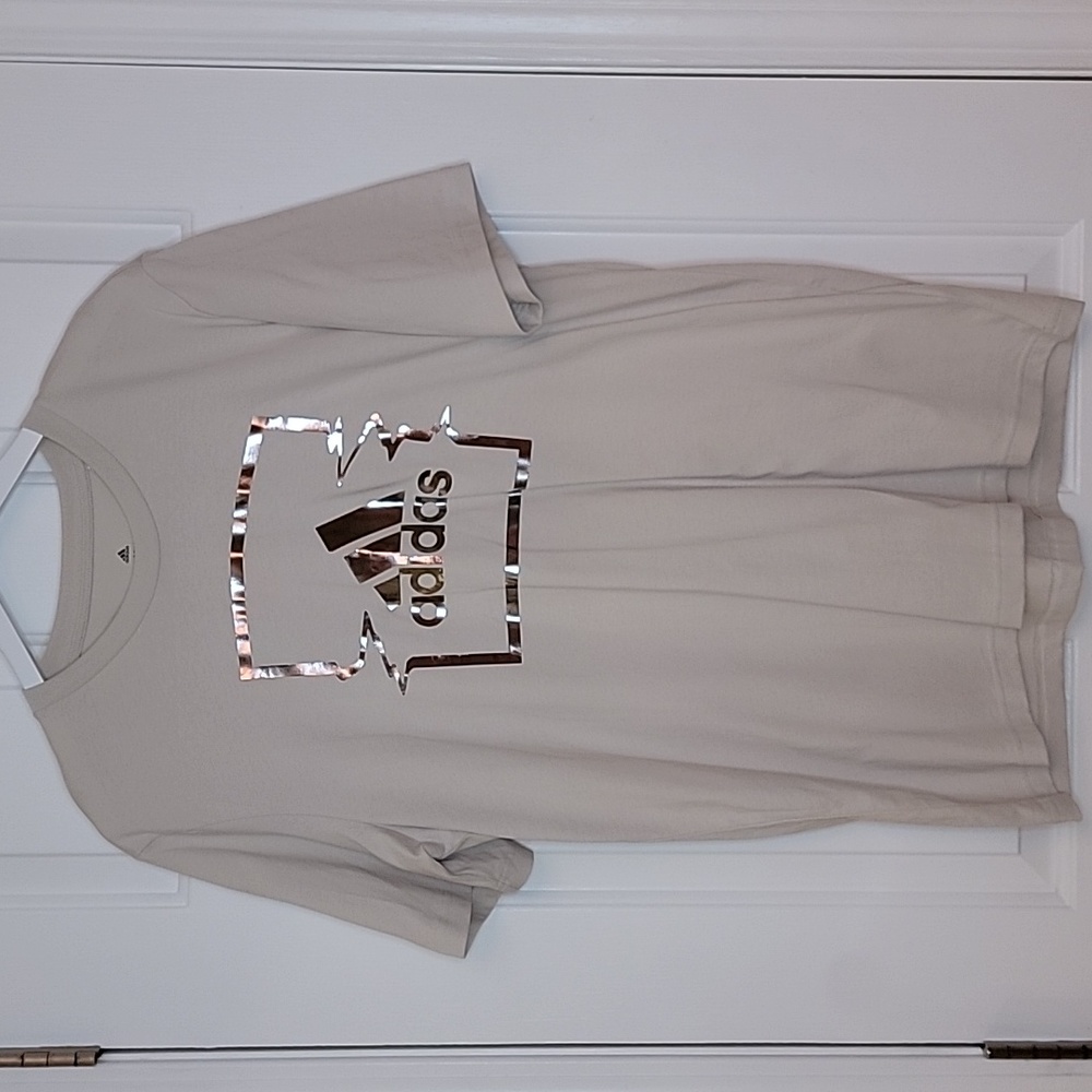 Adidas Metallic Tshirt Size Medium